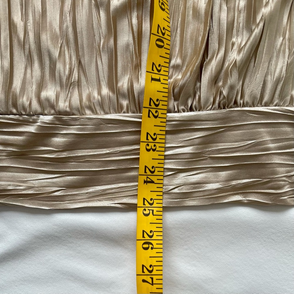 iz Byer California Gold Pleated Scoop Neck Racerback Tank Top M (Women’s) - Picture 8 of 8